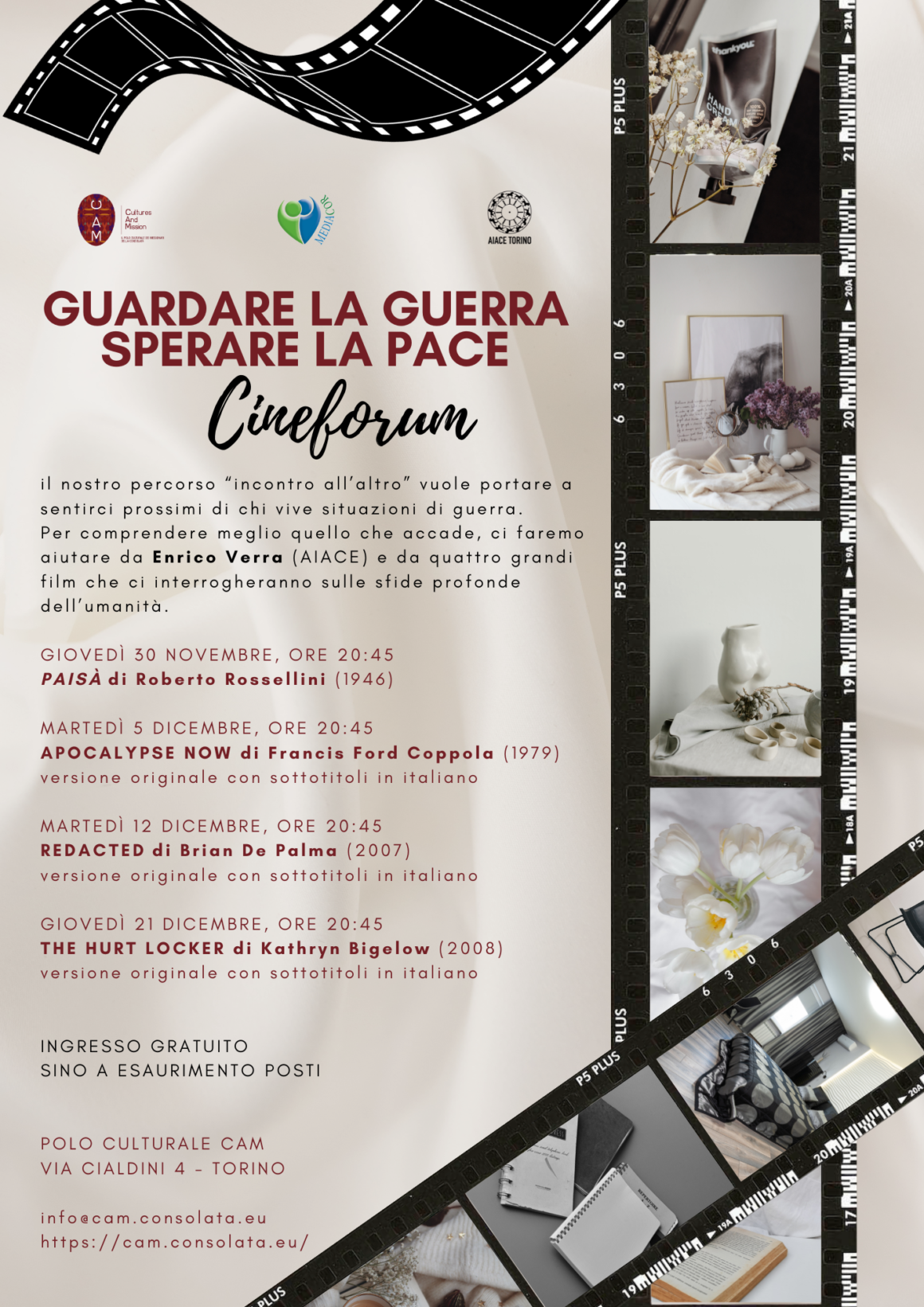 Guardare la guerra sperare la pace